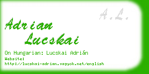 adrian lucskai business card